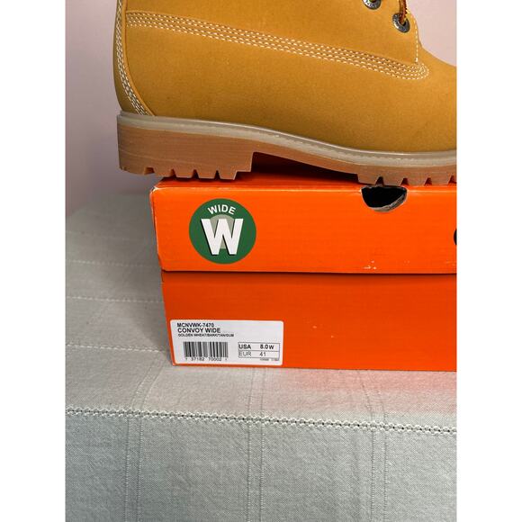 Lugz Men\'s Convoy 6 Inch Boot Golden Wheat Bark Tan Gum Size 8 W MCNWK